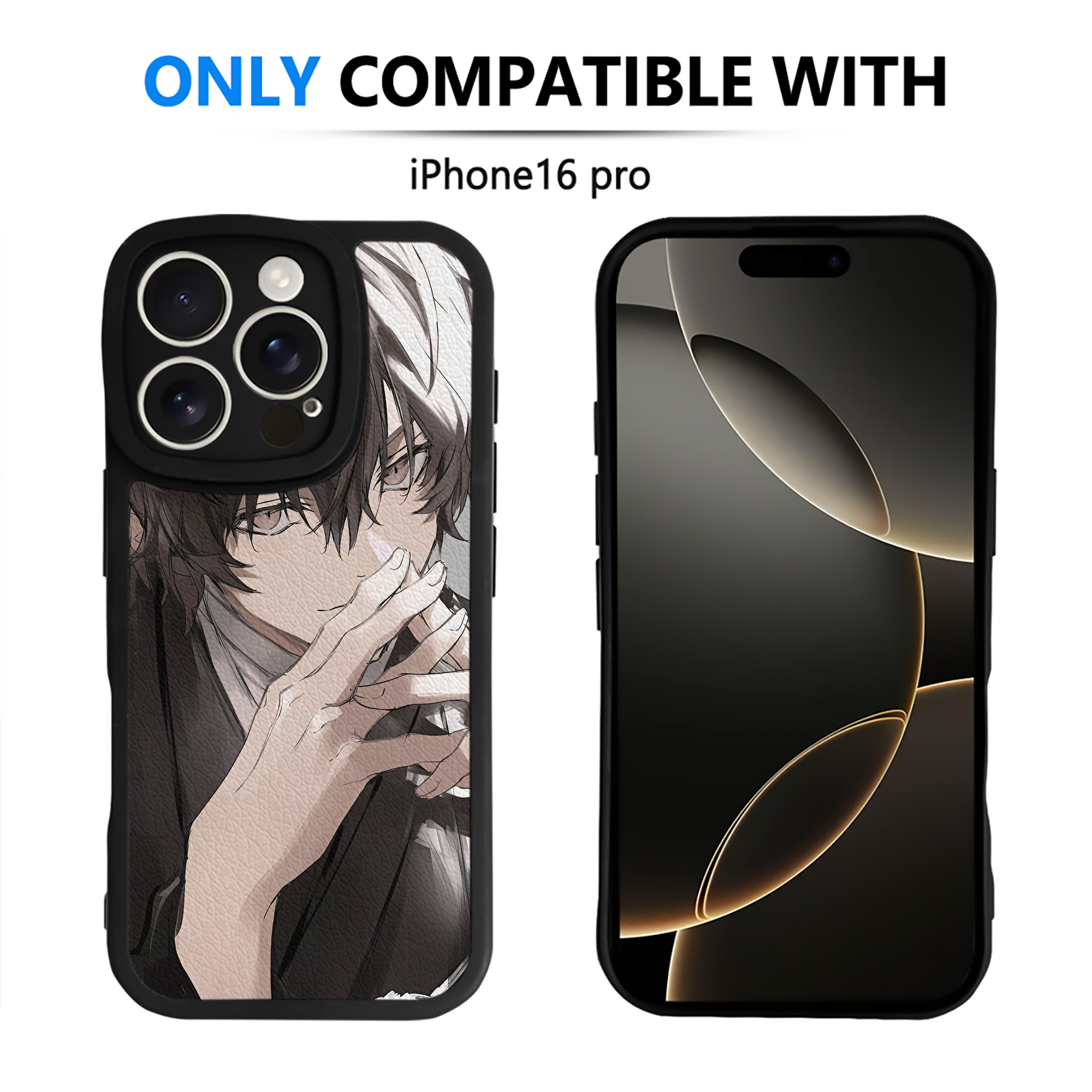 （画像用） 文豪ストレイドッグス Bungo Stray Dogs 【iPhone 16シリーズ対応】シリコンスマホケース（レザー調） 材質：シリコン
